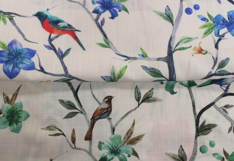 PARROT Digital Print Fabric - Cotton Hand - 58 Inch. in Width, | Home Decor Fabrics Star