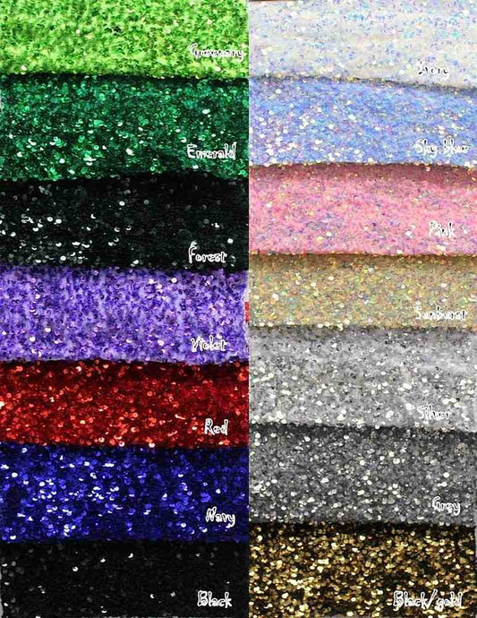 Yellow Stretch Velvet Sequin Fabric by the Yard - 48 Inch Wide Fabrics Star