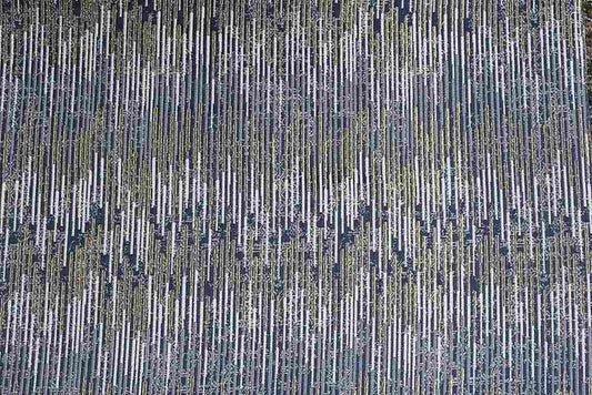 COLORADO Jacquard Fabric, 55 Inch . in Width Silver Navy Fabrics Star