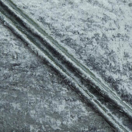 Shiny Crushed Velvet Fabric, 72 Inch. in Width, | Home Decor Charcoal Fabrics Star