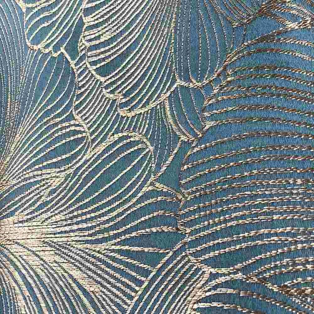 Delhi Metallic Flower Jacquard Fabric - 120 Inch. in Width, | Home Decor Blue Fabrics Star