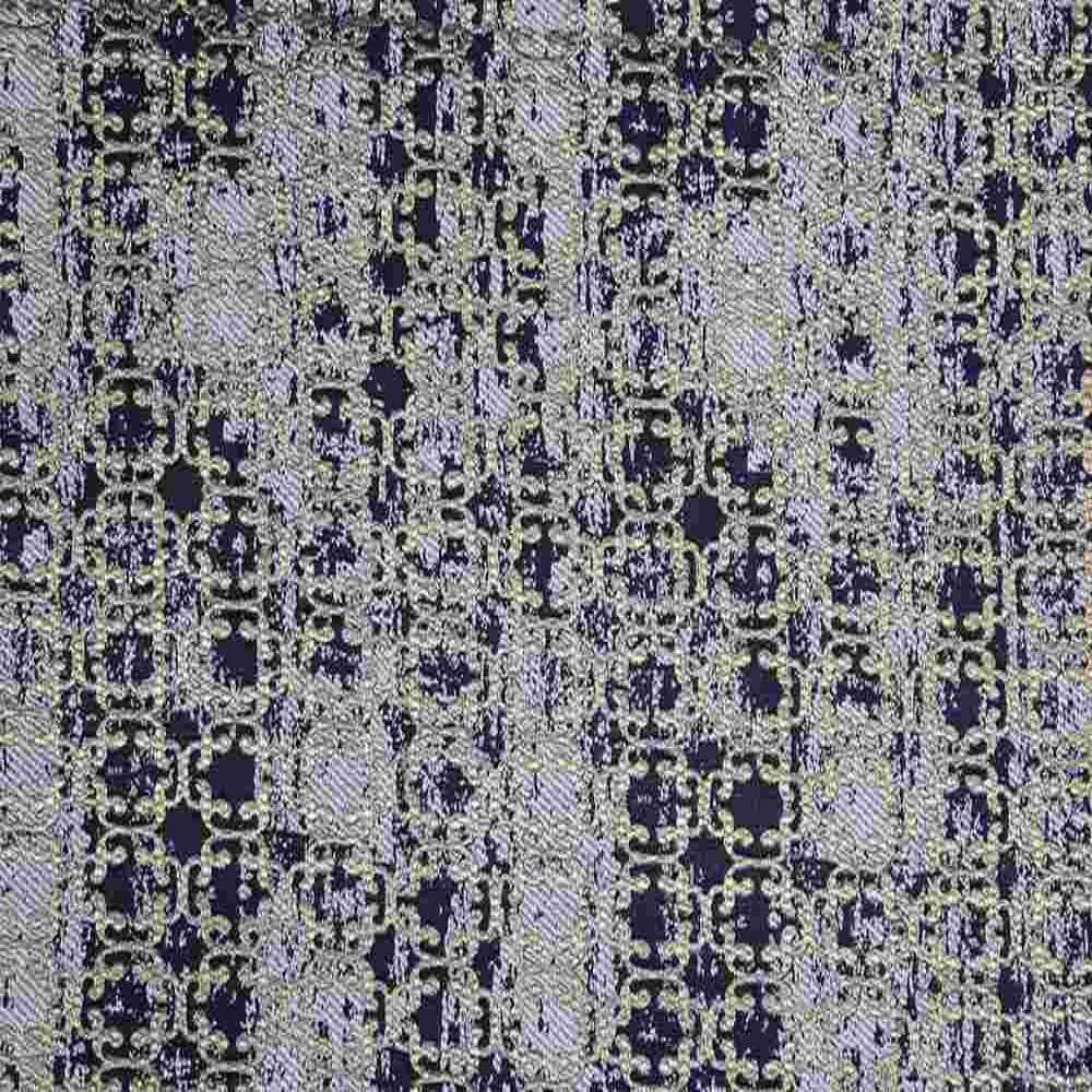 Denver Jacquard Fabric, 55 Inch in width, | Home Decor Gold Navy Fabrics Star