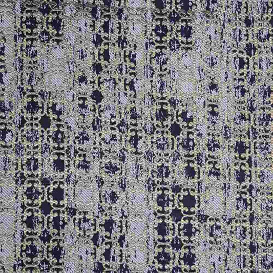 Denver Jacquard Fabric, 55 Inch in width, | Home Decor Gold Navy Fabrics Star