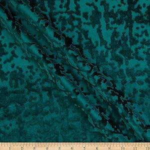 Forest Abstract Crushed Velvet Fabric by the Yard - 118 Inch Wide Fabrics Star