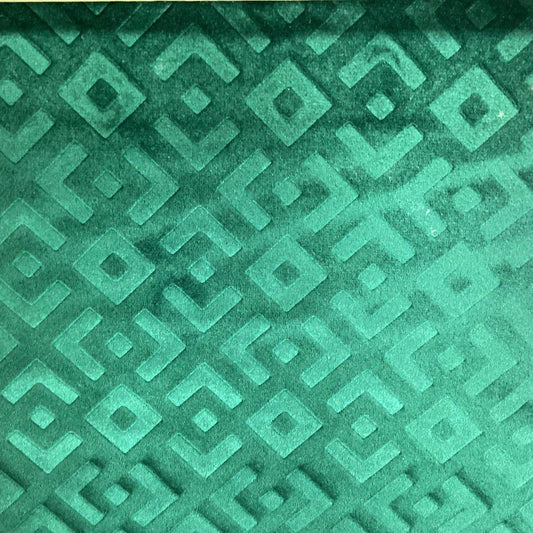 Gate Brocade Velvet Fabric, 72 Inch in Width Ideal Embossed Material for Home Decor Forest Fabrics Star