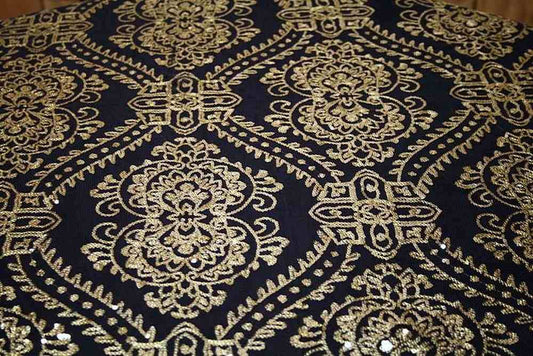 black-silver GLITTER Sequin Fabric by the Yard - 58 Inch Wide Fabrics Star