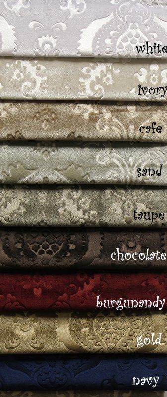 Chocolate Brocade Damask Velvet Fabric by the Yard - 58 Inch Wide Fabrics Star