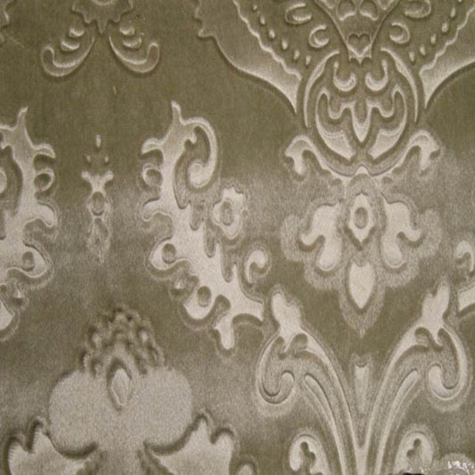 Sand Brocade Damask Velvet Fabric by the Yard - 58 Inch Wide Fabrics Star