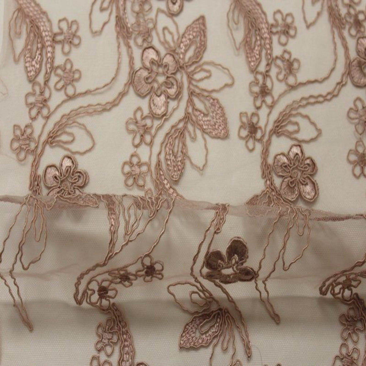 HOLIDAY Embroidered Mesh Fabric. Lace Netting Material 54 Inch in Width | Home Decor Blush Fabrics Star