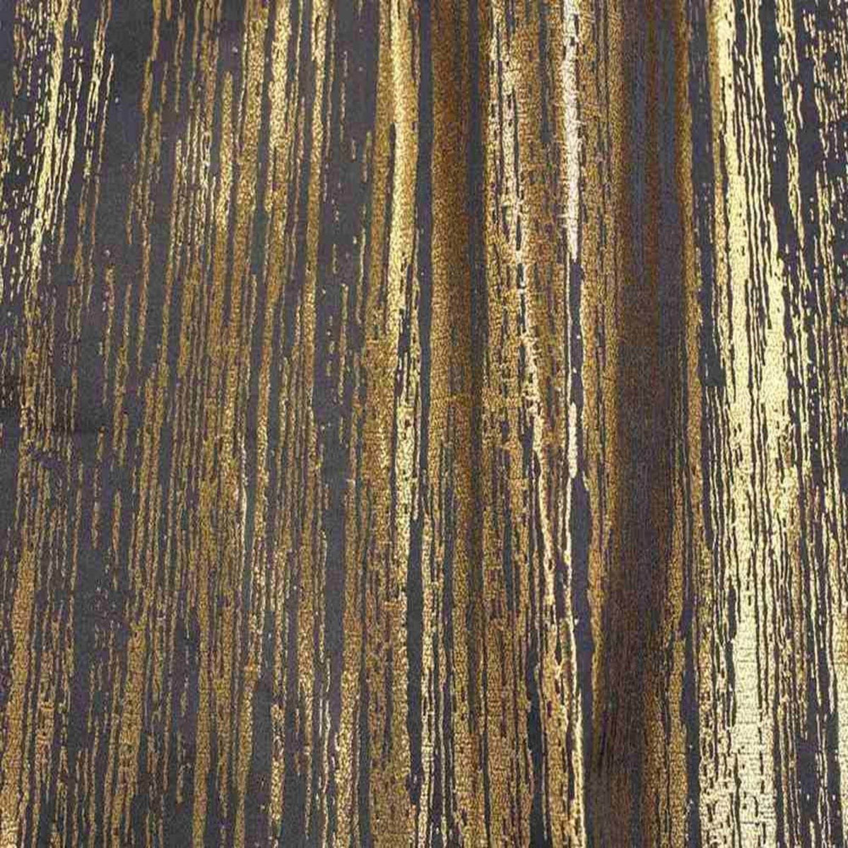 Inline Metallic Jacquard Fabric - 114 Inch. in Width, | Home Decor Black Gold Fabrics Star