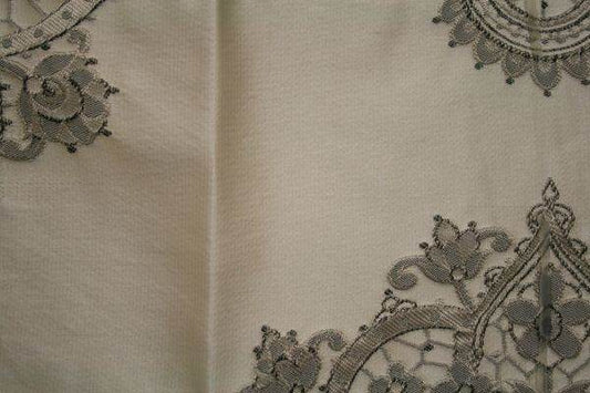 silver-1 LAURIER Fabric. 58 Inch in Width Fabric by the Yard - 58 Inch Wide Fabrics Star