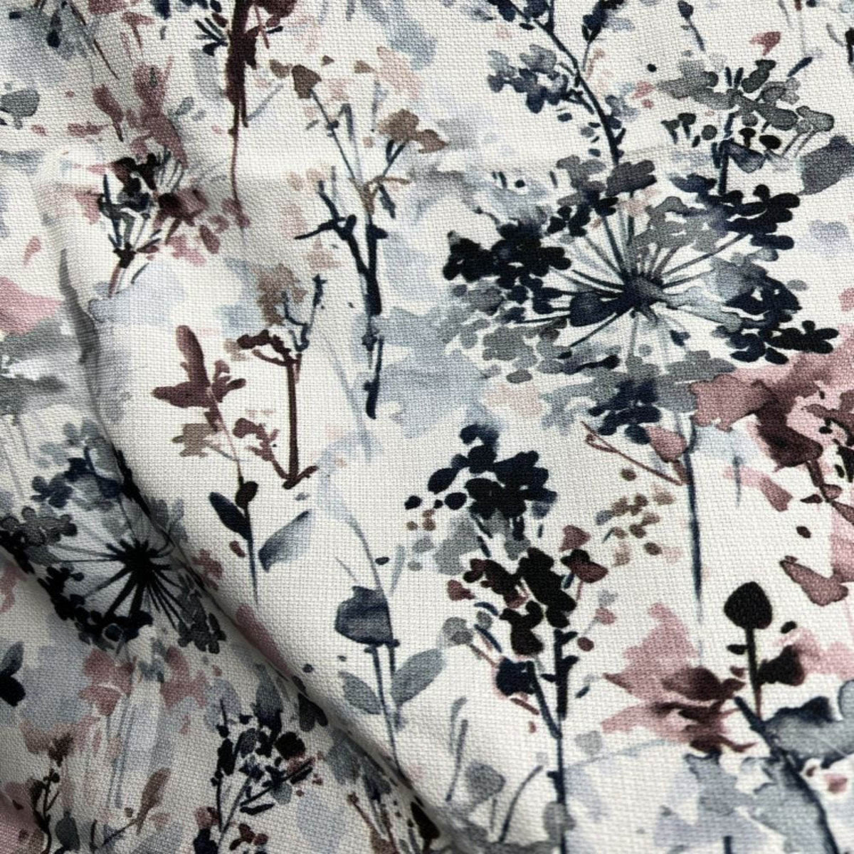LILY - Digital Print Fabric - Cotton Hand - 58 Inch. in Width, | Home Décor Mauve Fabrics Star