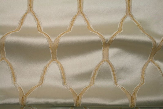 gold LOUVAIN Jacquard Fabric by the Yard - 58 Inch Wide Fabrics Star