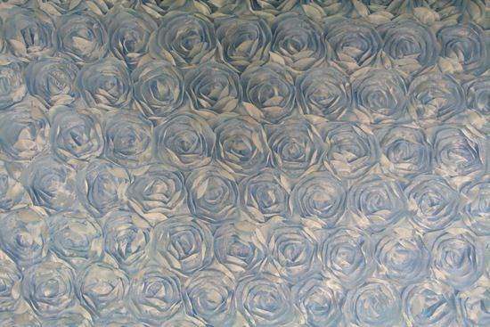 ice-blue LOVEABLE Embroidered Taffeta Fabric by the Yard - 54 Inch Wide Fabrics Star
