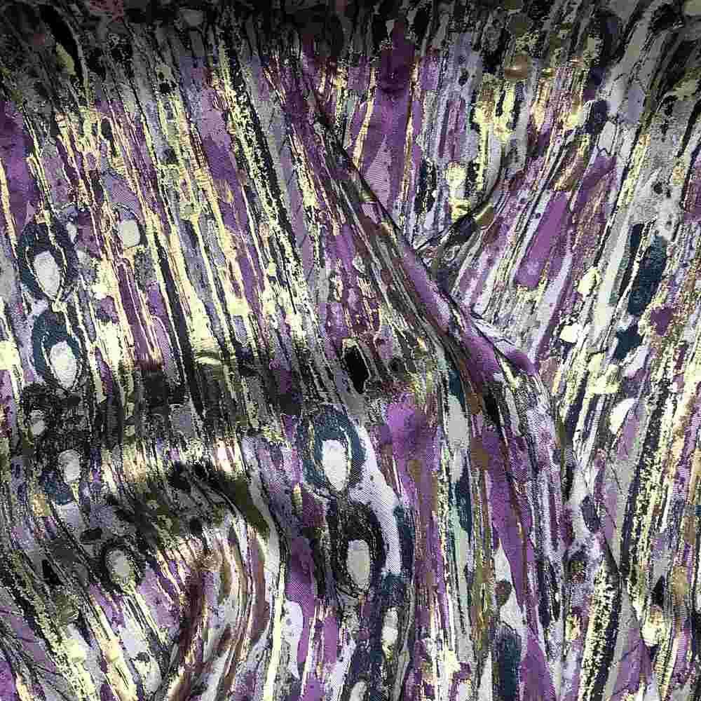 LYNN Jacquard Print Metallic Fabric, 118 Inch in Width, | Home Decor Fabrics Star