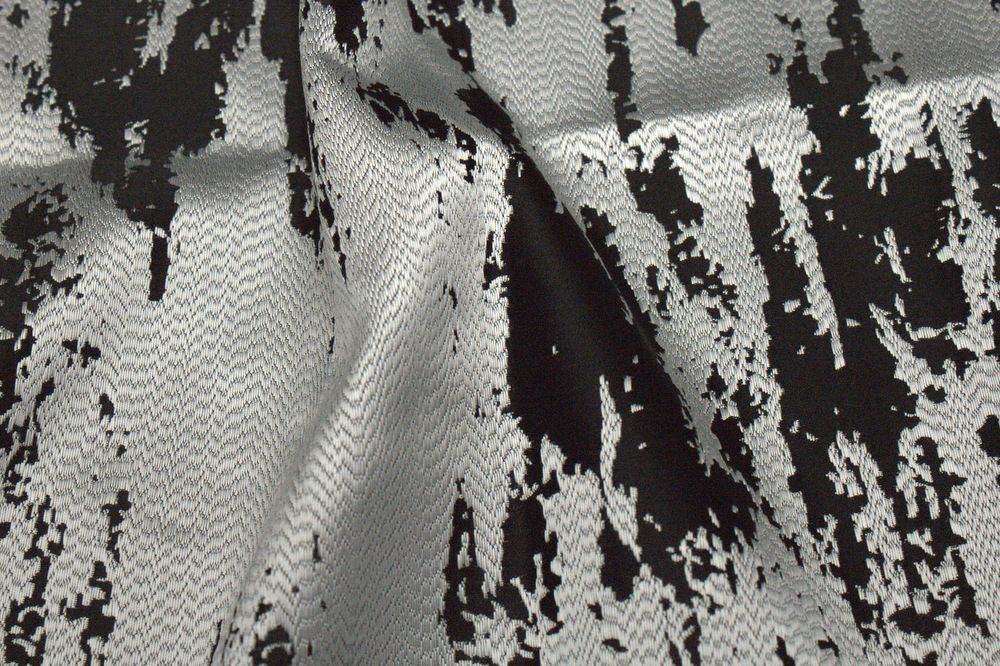 MARMORE Jacquard Fabric, 118 Inch. in Width Black White Fabrics Star