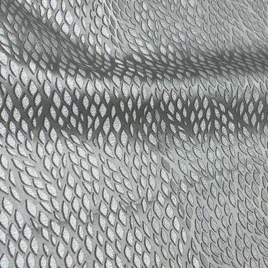 MOBILE Jacquard Fabric, 55 Inch. in Width Silver Fabrics Star