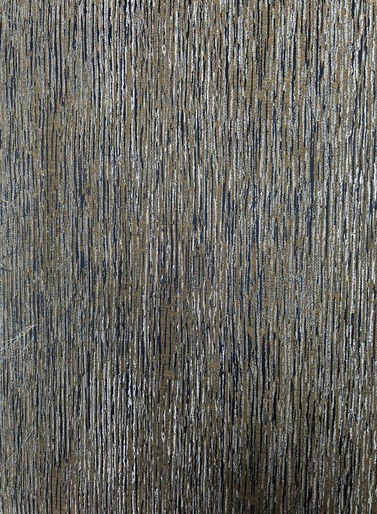 MOWHAK Jacquard Fabric, 115 Inch. in Width Navy Gold Fabrics Star