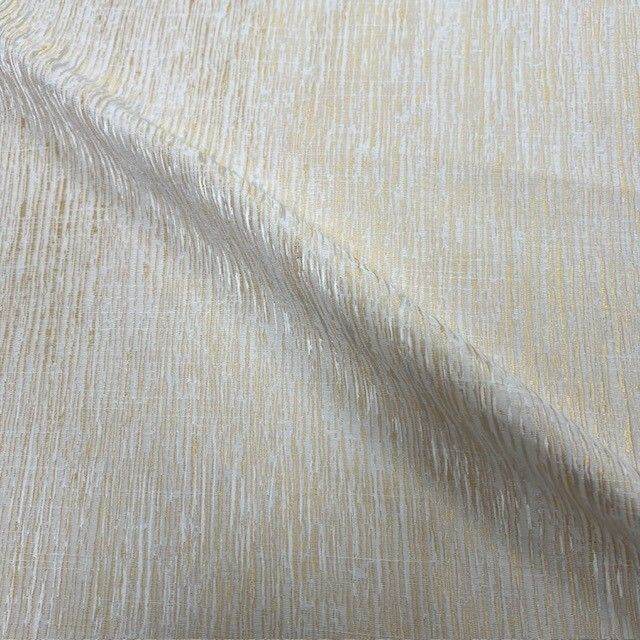 MOWHAK Jacquard Fabric, 115 Inch. in Width White Gold Fabrics Star