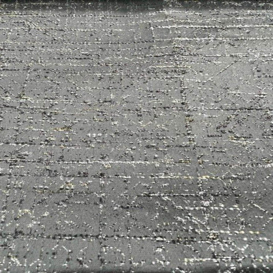 Mumbai Sparkling Jacquard Fabric with Glitzy Yarn, 118 Inch. in Width, | Home Decor Grey Fabrics Star