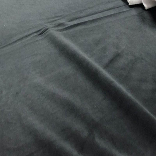 Black Soft Velvet Fabric by the Yard - 118 Inch Wide Fabrics Star