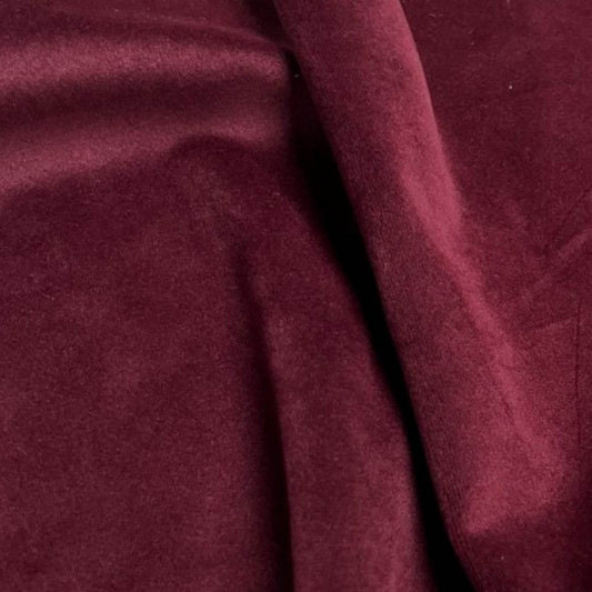 Maroon Soft Velvet Fabric by the Yard - 118 Inch Wide Fabrics Star