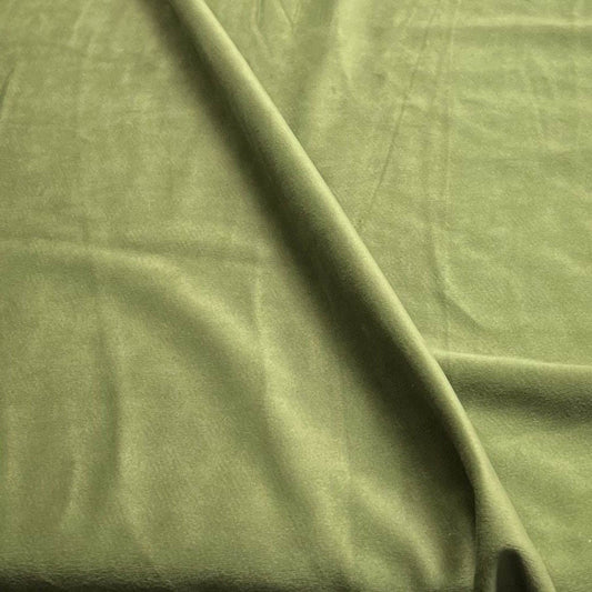 Olive Soft Velvet Fabric by the Yard - 118 Inch Wide Fabrics Star