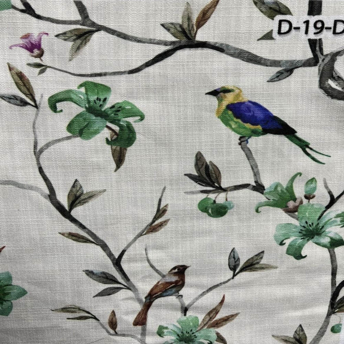 PARROT Digital Print Fabric - Cotton Hand - 58 Inch. in Width, | Home Decor Mint Fabrics Star