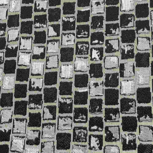 PATIO Jacquard Print Metallic Fabric, 118 Inch in Width, | Home Decor Onyx Fabrics Star