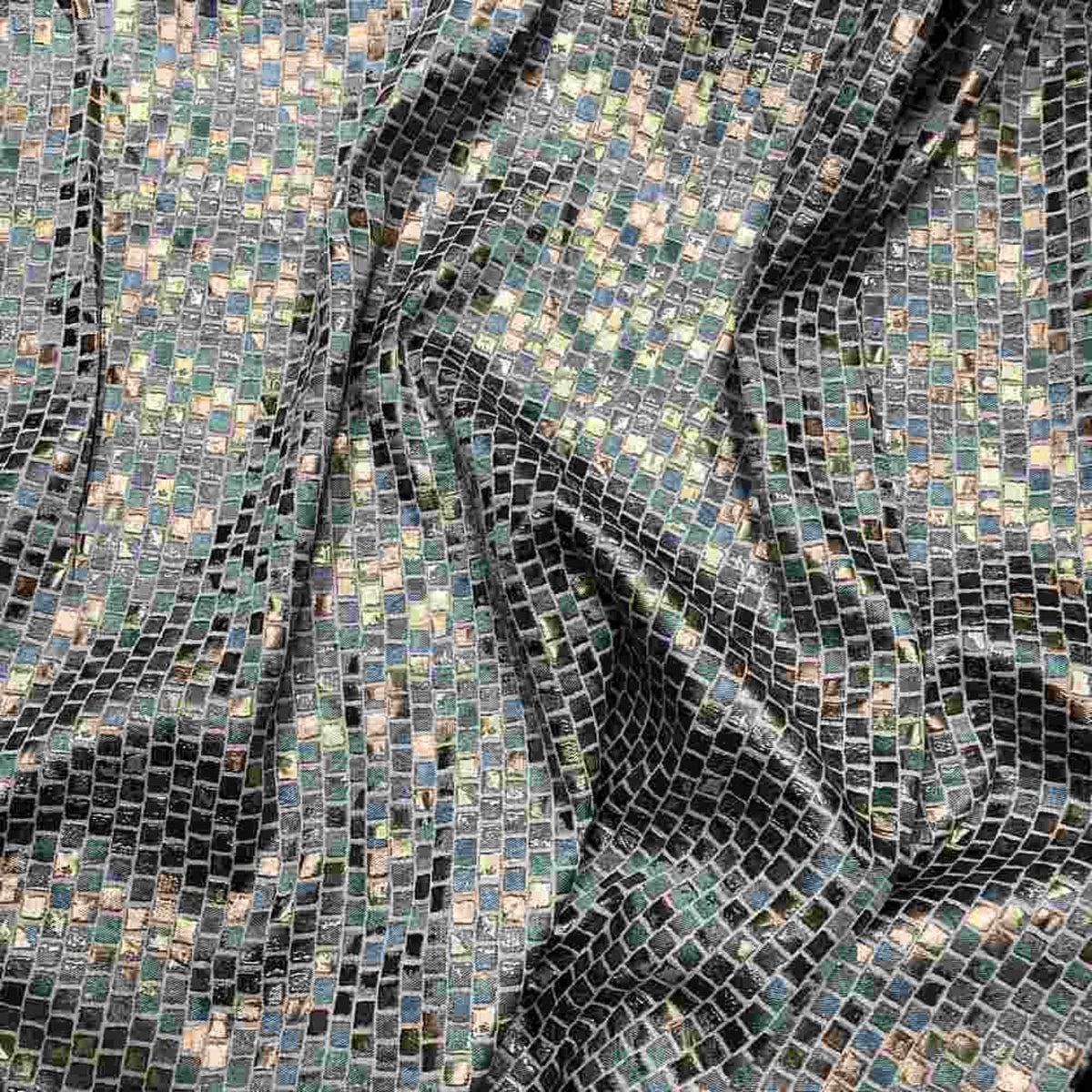 PATIO Jacquard Print Metallic Fabric, 118 Inch in Width, | Home Decor Sky Blue Fabrics Star