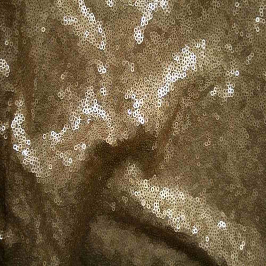 QUINCY Sequin Fabric on Mesh Material ,2-Way Stretch, 52 Inch. In Width, | Home Decor Mocha Fabrics Star