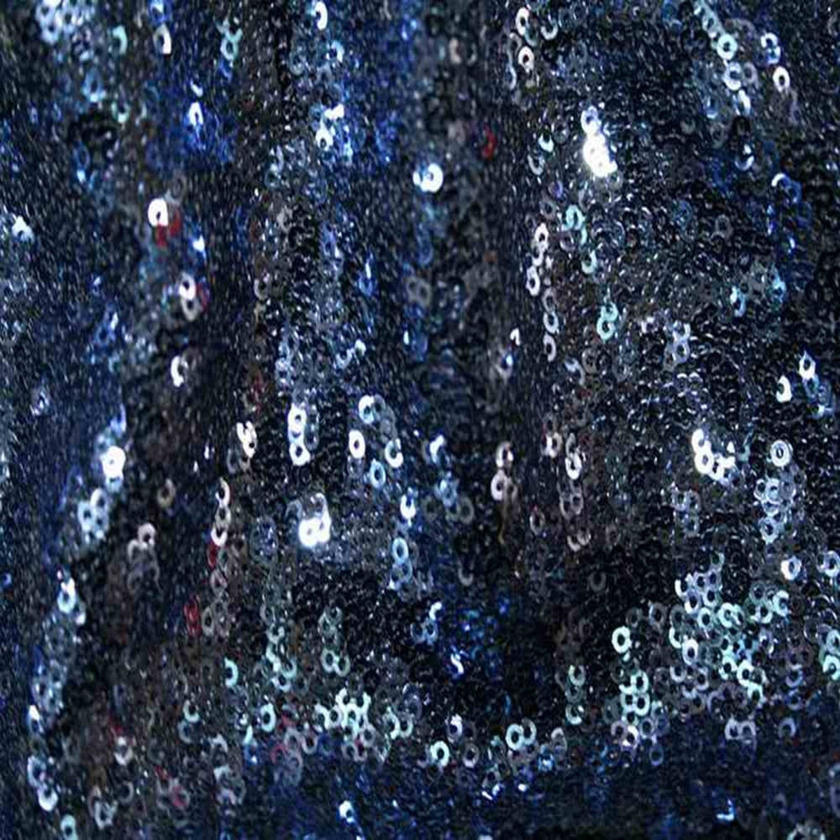 QUINCY Sequin Fabric on Mesh Material ,2-Way Stretch, 52 Inch. In Width, | Home Decor Navy Fabrics Star