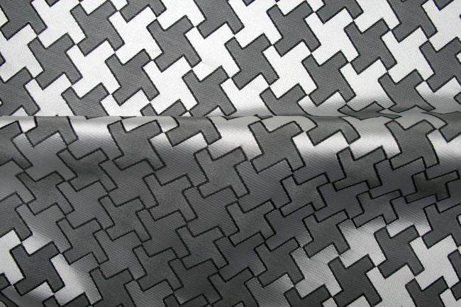 RATTLE Jacquard Fabric, 58 Inch. in Width, | Home Décor Ebony Fabrics Star