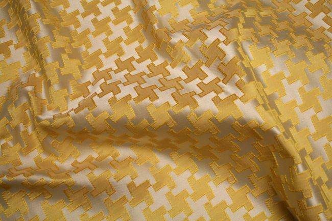 RATTLE Jacquard Fabric, 58 Inch. in Width, | Home Décor Mustard Fabrics Star