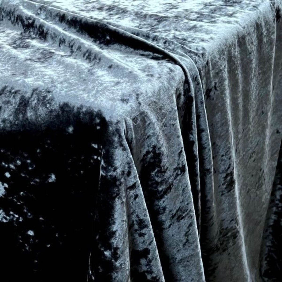 Riverdale Crushed Velvet Fabric, 118 Inch. in Width, | Home Décor Navy Fabrics Star