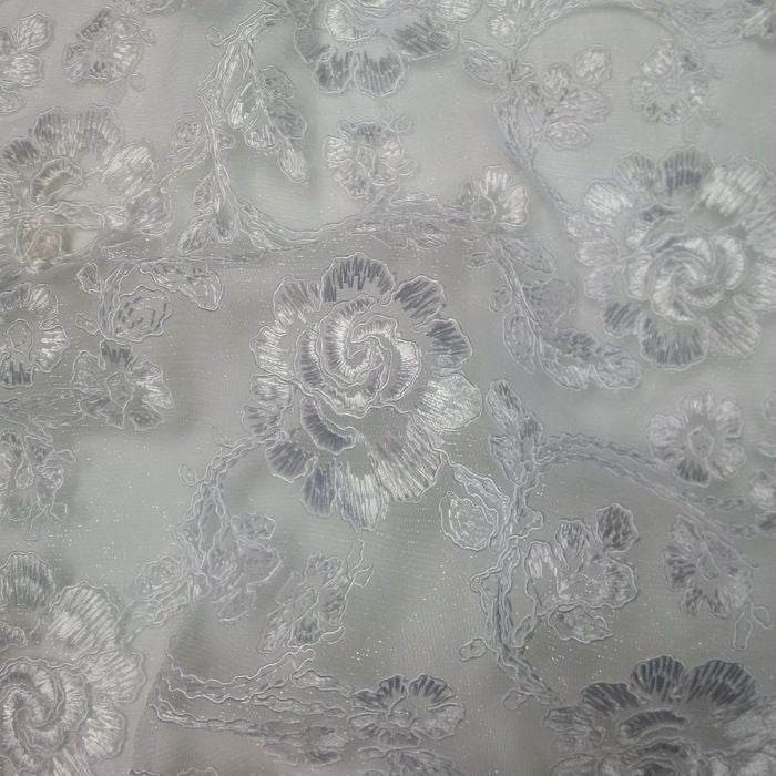 ROSEDALE Lace Fabric, 53 Inch. in Width White Fabrics Star