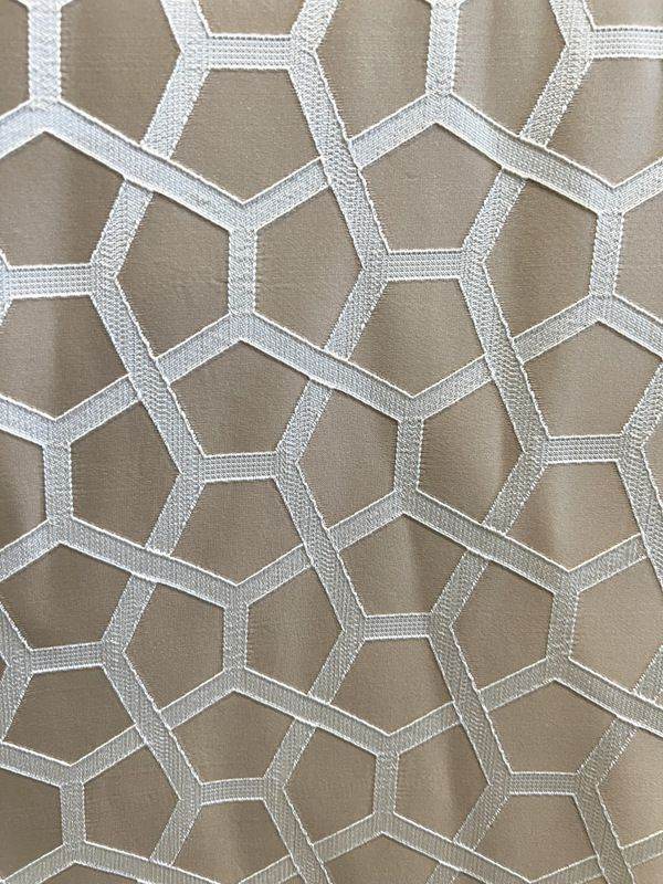 SAPPHIRE Jacquard Fabric, 118 Inch. in Width Taupe Fabrics Star