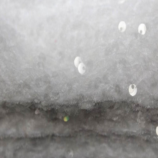 Crystal White Stretch Velvet Sequin Fabric by the Yard - 48 Inch Wide Fabrics Star