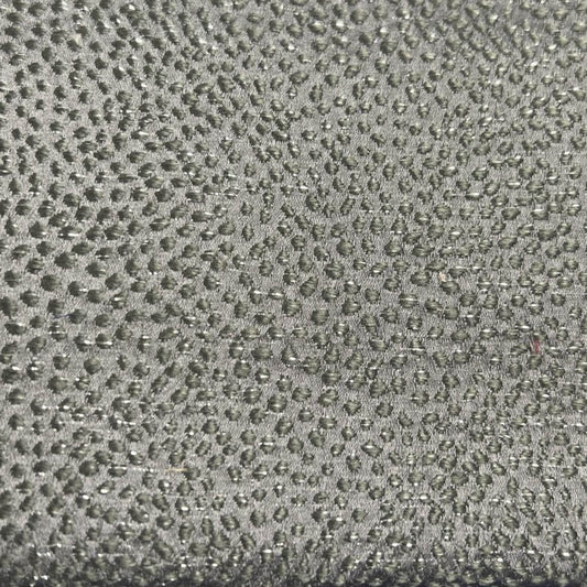 Grey Sparkle Metallic Jacquard Fabric by the Yard - 115 Inch Wide Fabrics Star