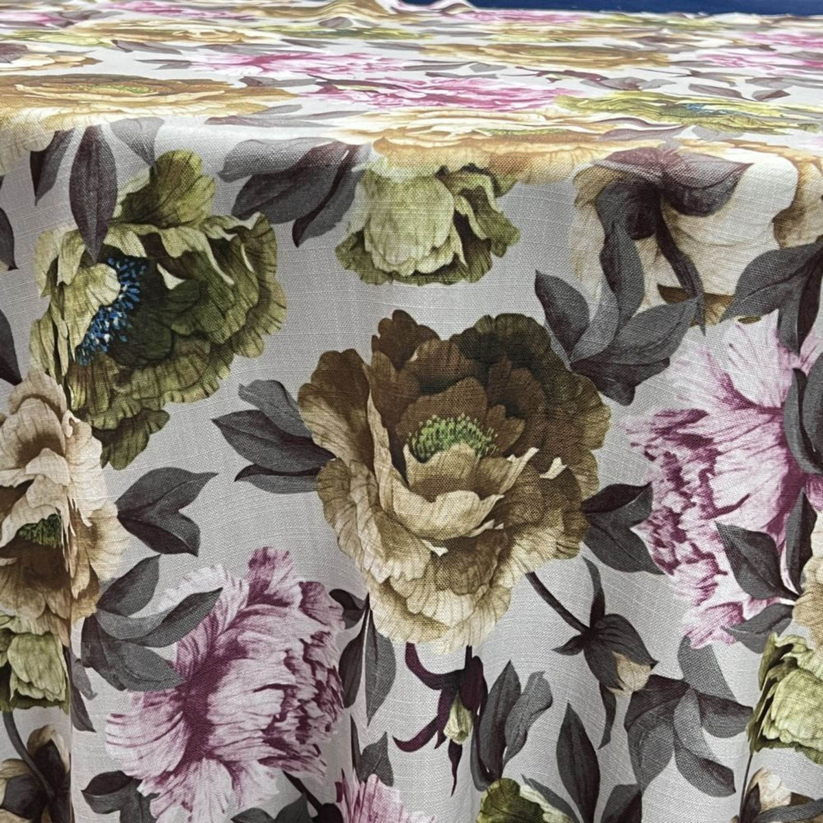 SPRING GARDEN Floral Digital Print Fabric - Cotton Hand - 58 Inch. in Width, | Home Decor Purple Green Fabrics Star