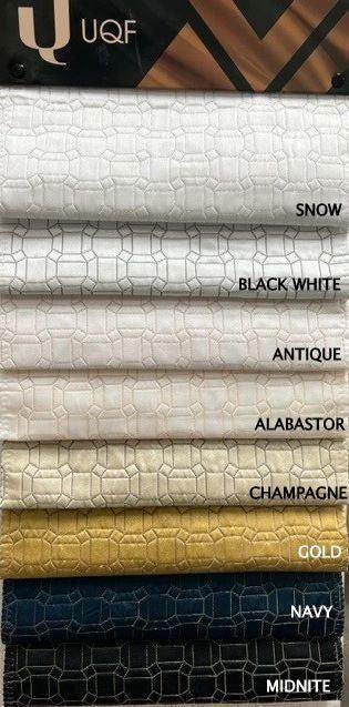 Square Jacquard, Quilted Look Fabric, 115 Inch. in Width, | Home Decor Fabrics Star