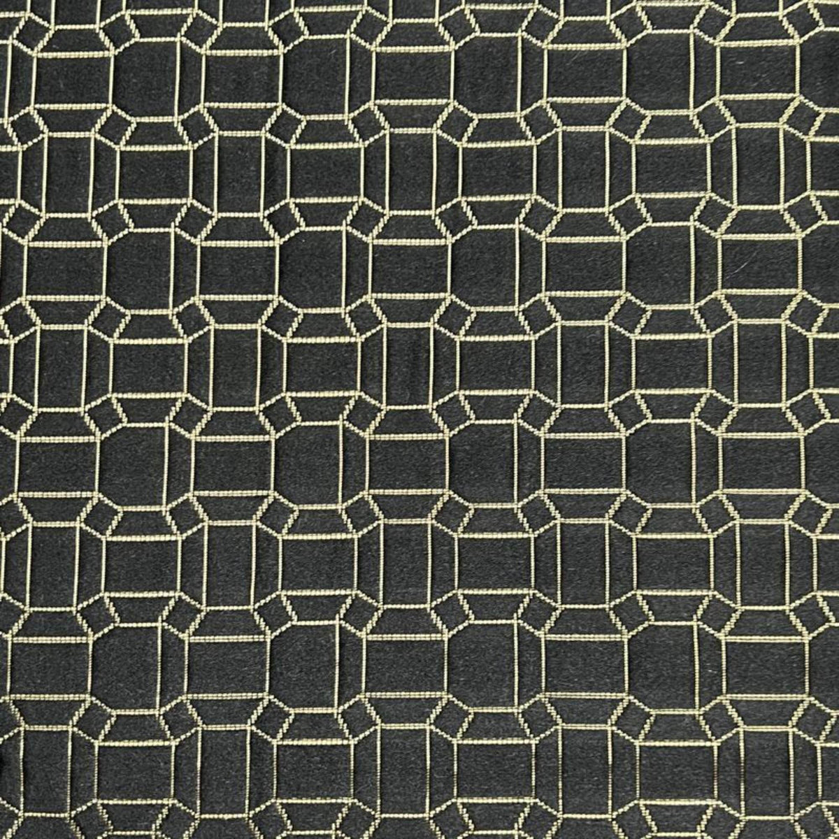 Square Jacquard, Quilted Look Fabric, 115 Inch. in Width, | Home Decor Midnight Fabrics Star