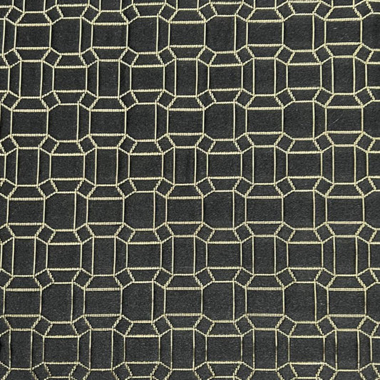Square Jacquard, Quilted Look Fabric, 115 Inch. in Width, | Home Decor Midnight Fabrics Star