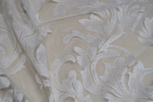 STERLING Lace Fabric, 55 Inch. in Width Ivory Fabrics Star