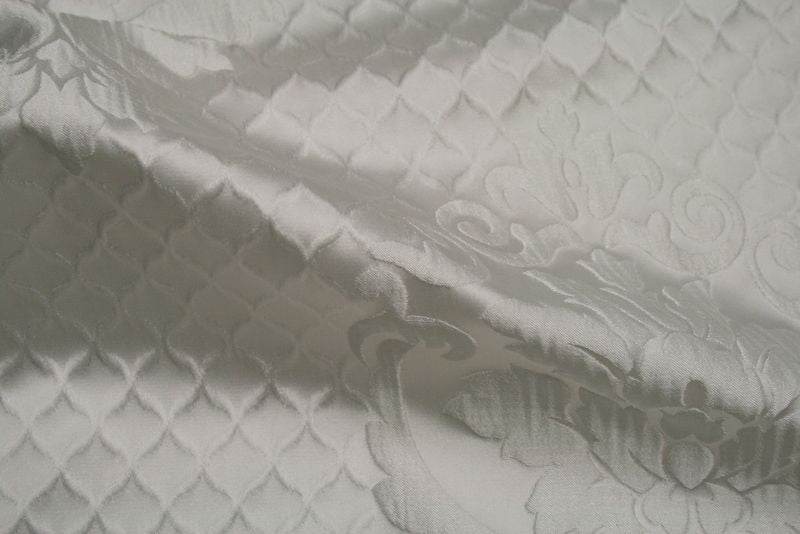 TIMES Jacquard Fabric, 55 Inch. in Width White Fabrics Star