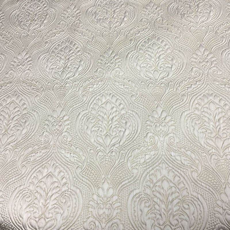 Off White Treasure Jacquard Fabric by the Yard - 115 Inch Wide Fabrics Star