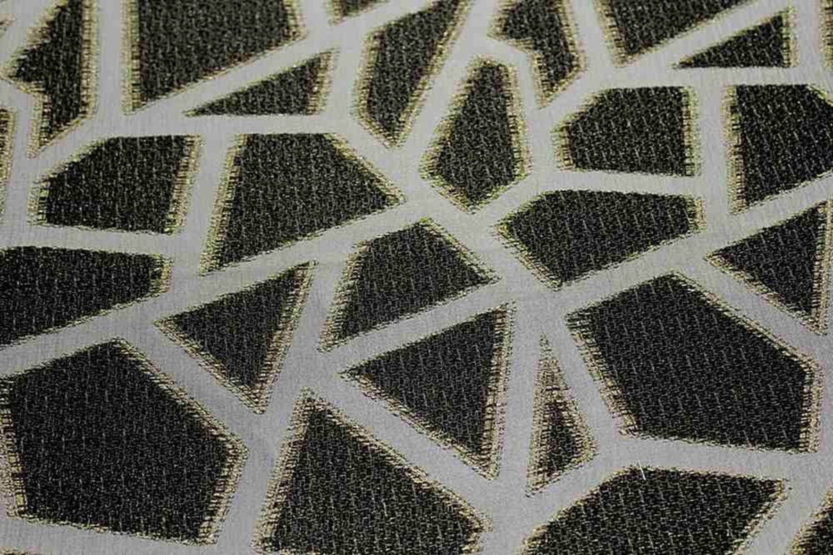 Triangle Metallic Jacquard Fabric, 58 Inch. in Width, | Home Decor Midnight Fabrics Star