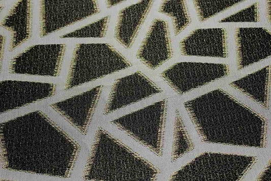 Triangle Metallic Jacquard Fabric, 58 Inch. in Width, | Home Decor Midnight Fabrics Star