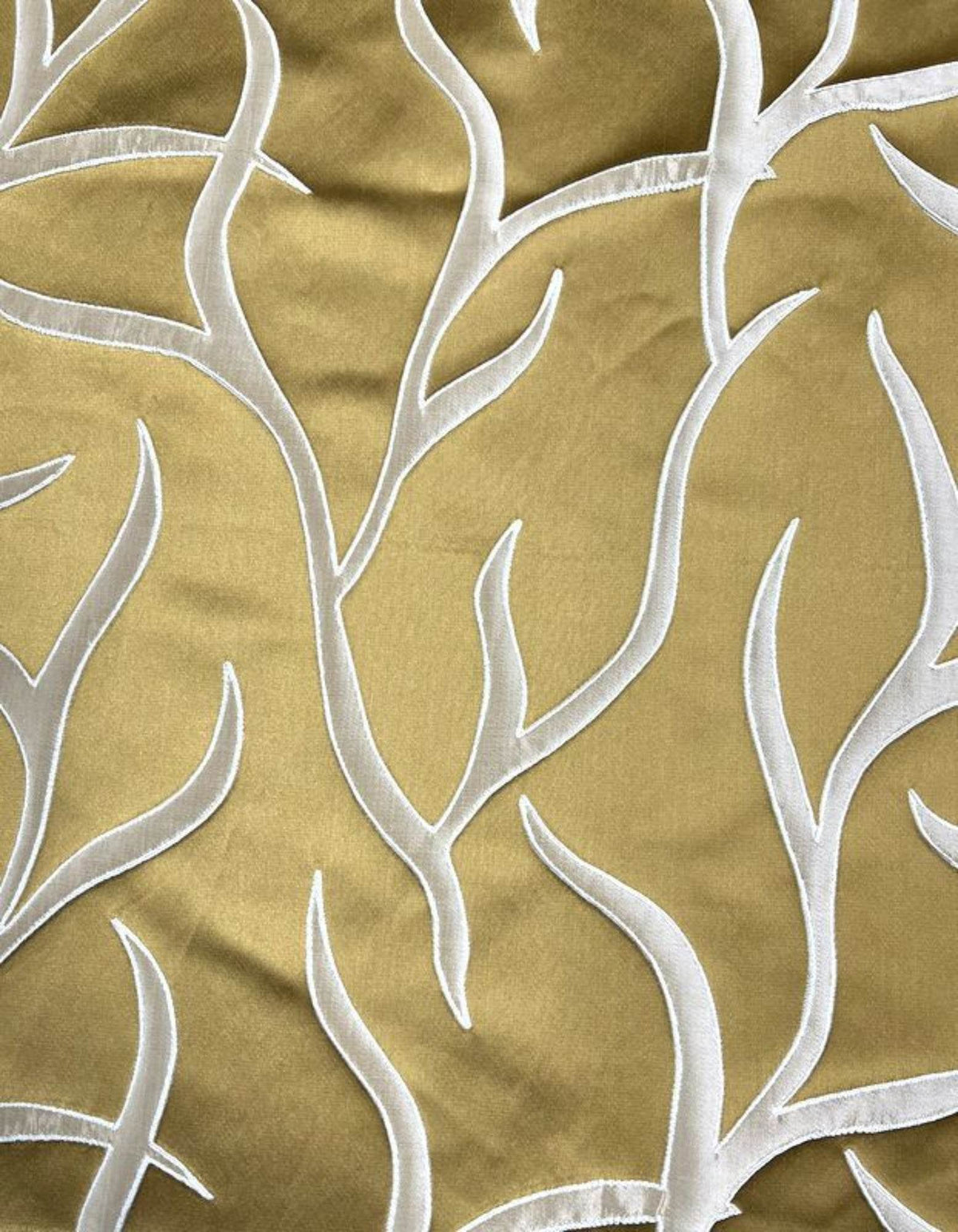 Vine tree Jacquard Fabric, 115 Inch. in Width, | Home Decor Gold Fabrics Star